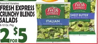 Bravo Supermarkets FRESH EXPRESS CRUNCHY BLENDS SALADS offer