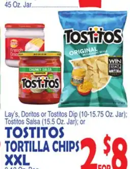 Bravo Supermarkets TOSTITOS TORTILLA CHIPS XXL, 9-13 Oz. Bag offer