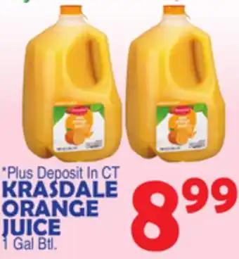 Bravo Supermarkets KRASDALE ORANGE JUICE offer