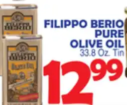 Bravo Supermarkets FILIPPO BERIO PURE OLIVE OIL offer
