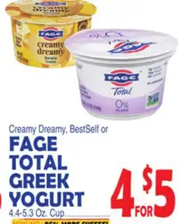 Bravo Supermarkets FAGE TOTAL GREEK YOGURT offer