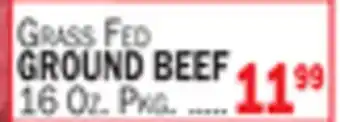 Bravo Supermarkets grass Fed GROUND BEEF offer