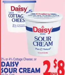 Bravo Supermarkets DAISY COTTAGE CHEESE OR SOUR CREAM offer