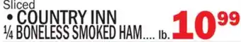 Bravo Supermarkets COUNTRY INN ¼ BONELESS SMOKED HAM offer