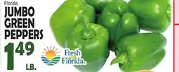 Bravo Supermarkets FRESH FROM FLORIDA JUMBO GREEN GREEN PEPPERS offer