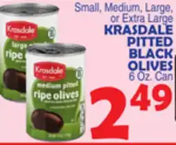 Bravo Supermarkets KRASDALE PITTED BLACK OLIVES offer