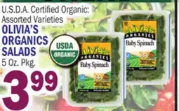 Bravo Supermarkets OLIVIA'S ORGANICS SALADS offer