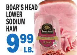 Bravo Supermarkets BOAR'S HEAD LOWER SODIUM HAM offer