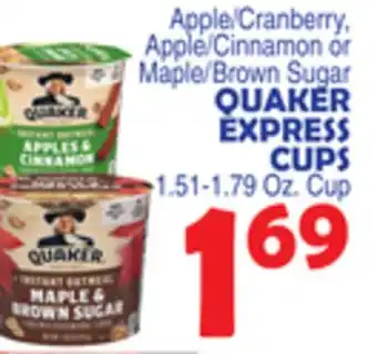 Bravo Supermarkets QUAKER EXPRESS CUPS offer