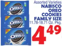 Bravo Supermarkets NABISCO OREO COOKIES FAMILY SIZE offer
