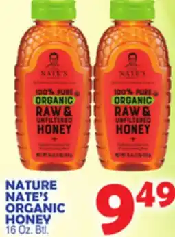Bravo Supermarkets NATURE NATE'S ORGANIC HONEY offer