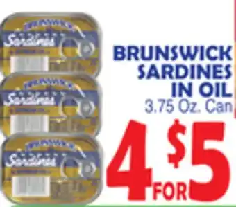 Bravo Supermarkets BRUNSWICK SARDINES IN OIL offer