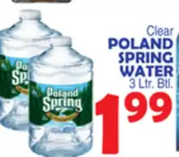 Bravo Supermarkets POLAND SPRING WATER offer