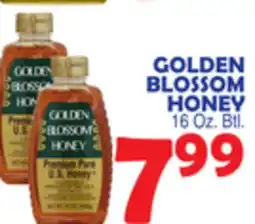Bravo Supermarkets GOLDEN BLOSSOM HONEY offer