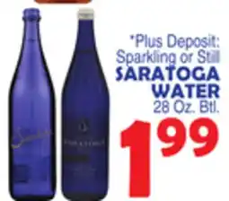 Bravo Supermarkets SARATOGA WATER offer