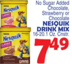 Bravo Supermarkets NESQUIK DRINK MIX offer