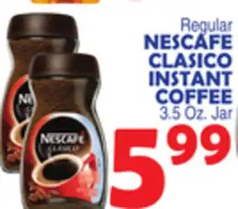 Bravo Supermarkets NESCAFE CLASICO INSTANT COFFEE offer