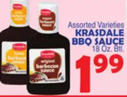 Bravo Supermarkets KRASDALE BBQ SAUCE offer