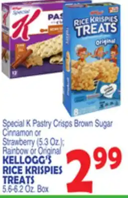 Bravo Supermarkets KELLOGG'S RICE KRISPIES TREATS, 5.6-6.2 Oz. Box offer