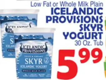 Bravo Supermarkets ICELANDIC PROVISIONS SKYR YOGURT offer