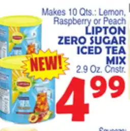 Bravo Supermarkets LIPTON ZERO SUGAR ICED TEA offer