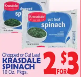 Bravo Supermarkets KRASDALE SPINACH offer