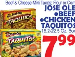 Bravo Supermarkets JOSE OLE BEEF CHICKEN TAQUITOS offer