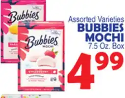 Bravo Supermarkets BUBBIES MOCHI offer