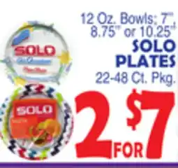 Bravo Supermarkets SOLO PLATES offer