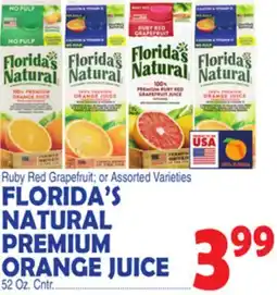 Bravo Supermarkets FLORIDA'S NATURAL PREMIUM ORANGE JUICE offer