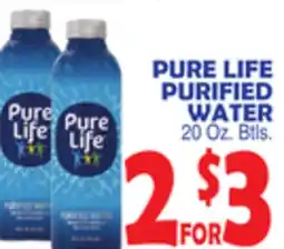 Bravo Supermarkets PURE LIFE PURIFIED WATER offer