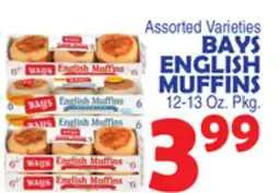 Bravo Supermarkets BAYS ENGLISH MUFFINS offer