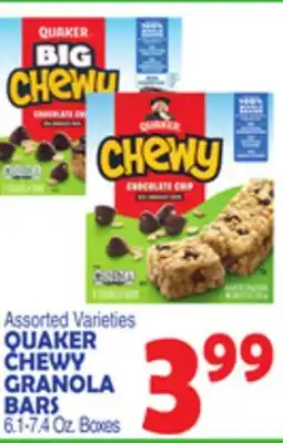 Bravo Supermarkets QUAKER CHEWY GRANOLA BARS offer