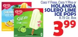 Bravo Supermarkets HOLANDA SOLERO LIME ICE POPS offer