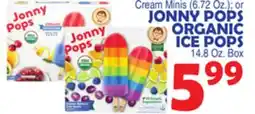 Bravo Supermarkets JONNY POPS ORGANIC ICE POPS 14.8 Oz. Box offer