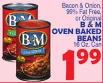 Bravo Supermarkets B & M OVEN BAKED BEANS offer