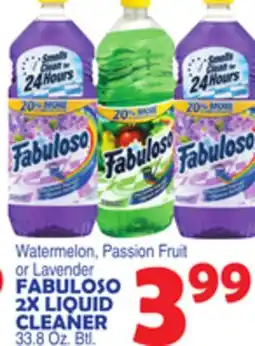Bravo Supermarkets FABULOSO 2X LIQUID CLEANER offer