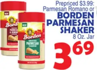 Bravo Supermarkets BORDEN PARMESAN SHAKER offer