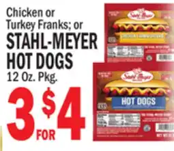 Bravo Supermarkets STAHL-MEYER HOT DOGS offer