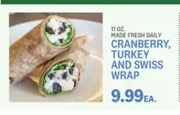 Kings Food Markets CRANBERRY, TURKEY AND SWISS WRAP offer