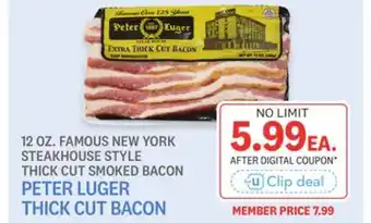 Kings Food Markets PETER LUGER THICK CUT BACON offer