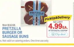 Kings Food Markets PRETZILLA BURGER OR SAUSAGE BUNS offer