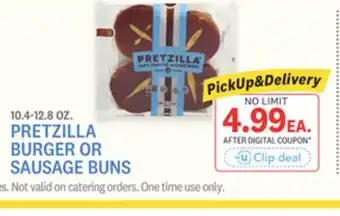 Kings Food Markets PRETZILLA BURGER OR SAUSAGE BUNS offer