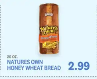 Kings Food Markets NATURES OWN HONEY WHEAT BREAD offer