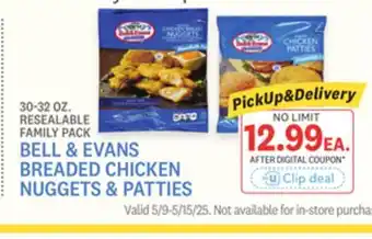 Kings Food Markets BELL & EVANS BREADED CHICKEN NUGGETS & PATTIES offer