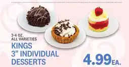 Kings Food Markets KINGS 3 INDIVIDUAL DESSERTS offer