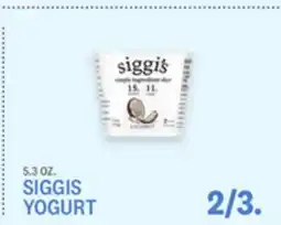 Kings Food Markets SIGGIS YOGURT offer