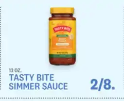 Kings Food Markets TASTY BITE SIMMER SAUCE offer