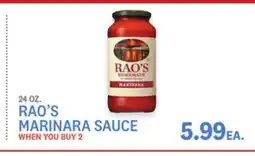 Kings Food Markets RAO'S MARINARA SAUCE offer