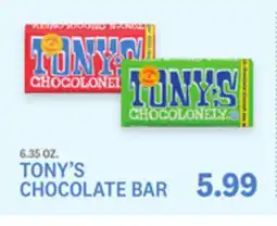 Kings Food Markets TONY'S CHOCOLATE BAR offer